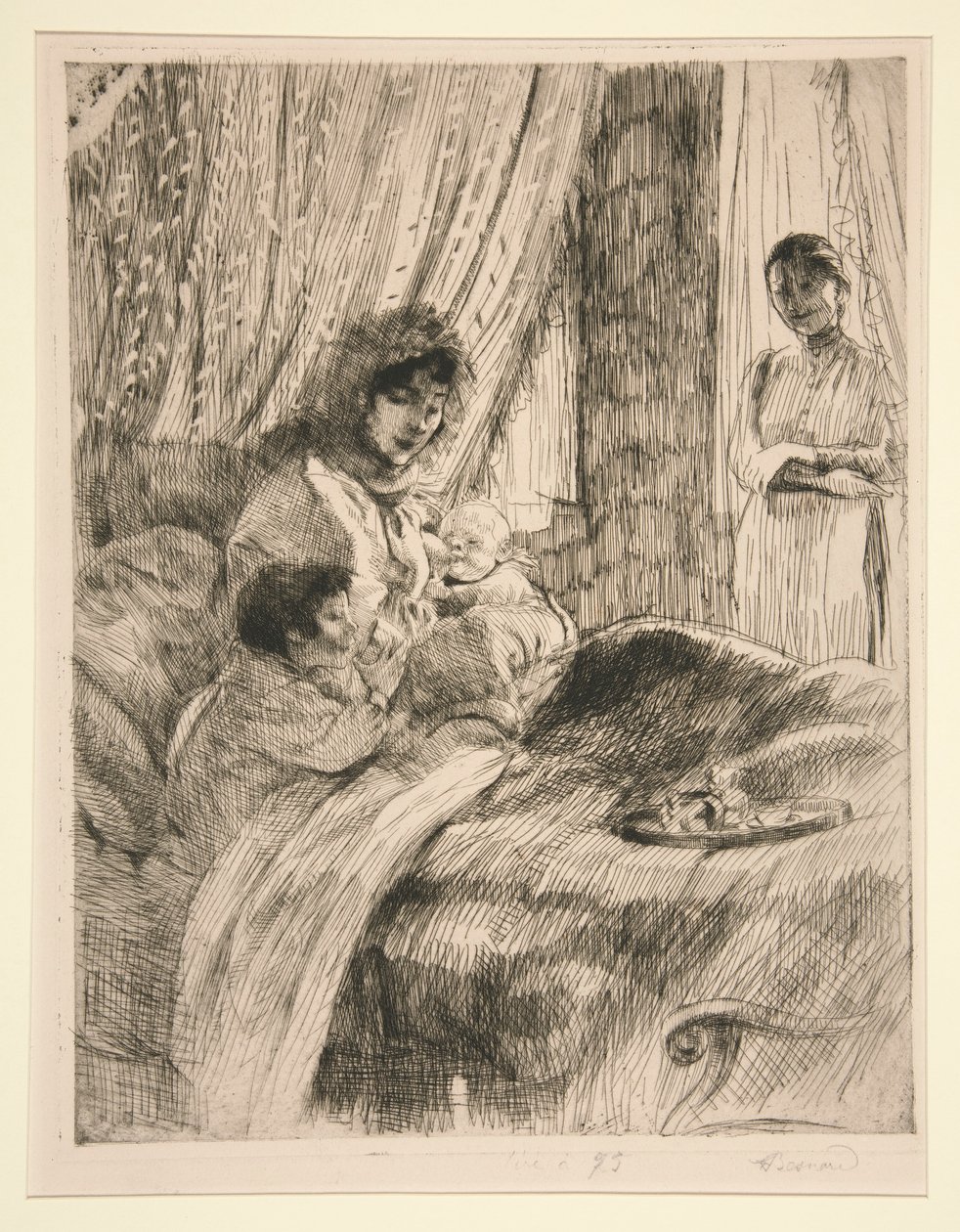 Lunch (or, Happy Maternity) by Albert Besnard