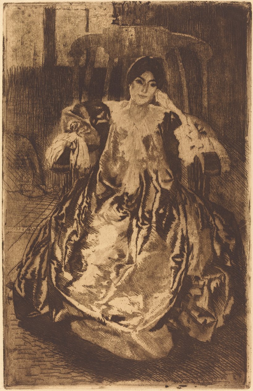 The Silk Gown by Albert Besnard
