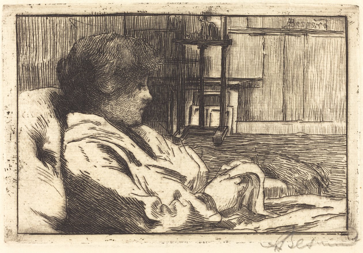 Woman Reading in the Atelier by Albert Besnard
