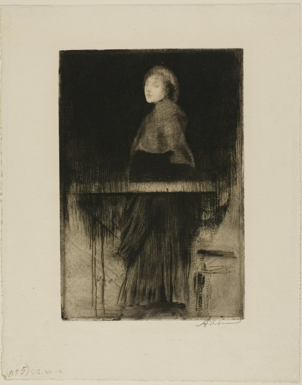 Woman in a Cape by Albert Besnard