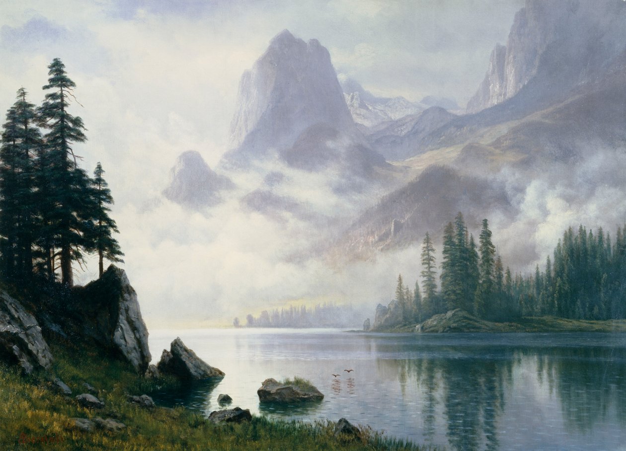 Mountain out of the Mist by Albert Bierstadt