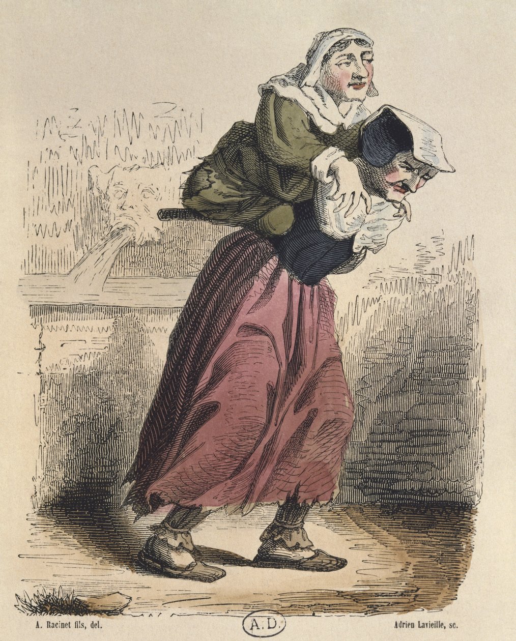 Cour des Miracles, after Jacques Callot, engraved by Adrien Lavieille by Albert Charles August Racinet