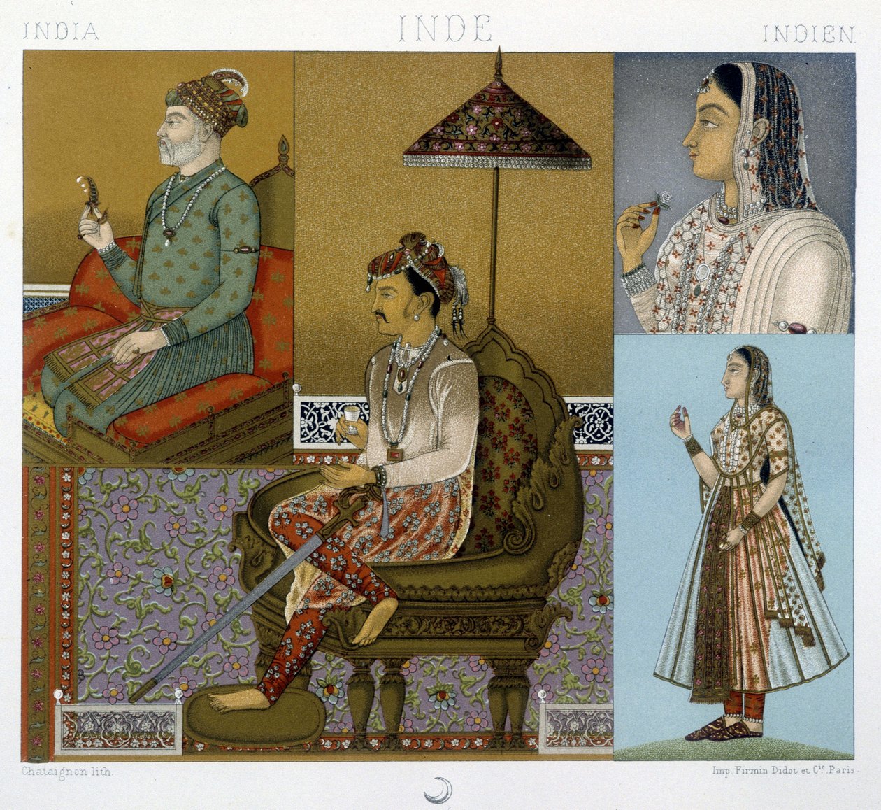 Traditional Mughal and Maharajah costumes in India - in 