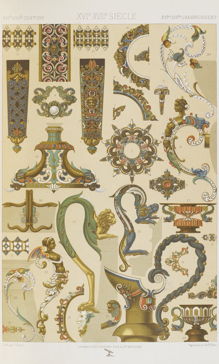 XVI and XVII Centuries, plate 62 from 