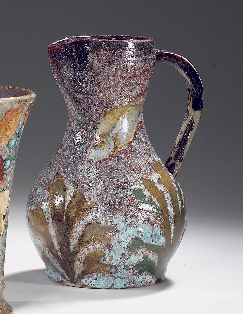Aquatic Pitcher, Manufactured by Sevres, c.1900 by Albert Dammouse