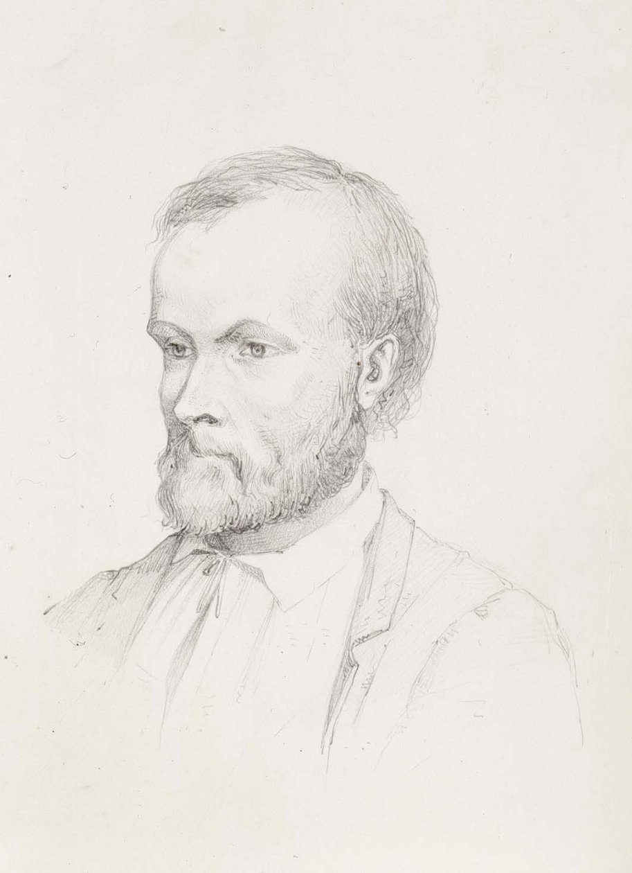 Portrait of Aleksis Kivi by Albert Edelfelt