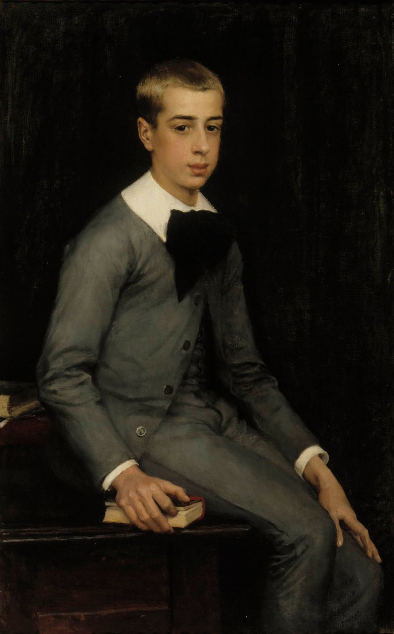 Portrait of Lieutenant Alexandre Weissgerber de Stragiewicz as a Child by Albert Edelfelt