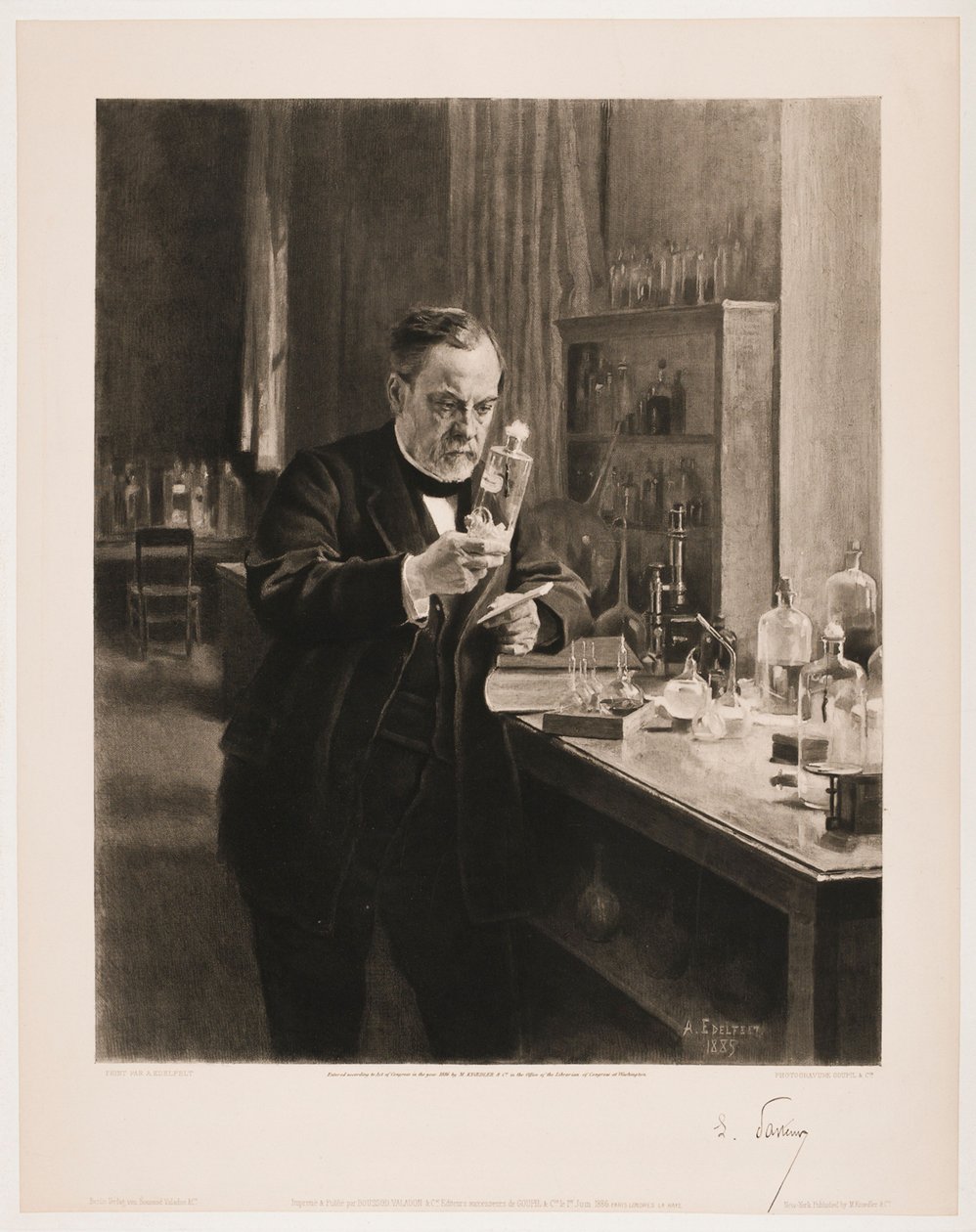 Portrait of Louis Pasteur by Albert Edelfelt