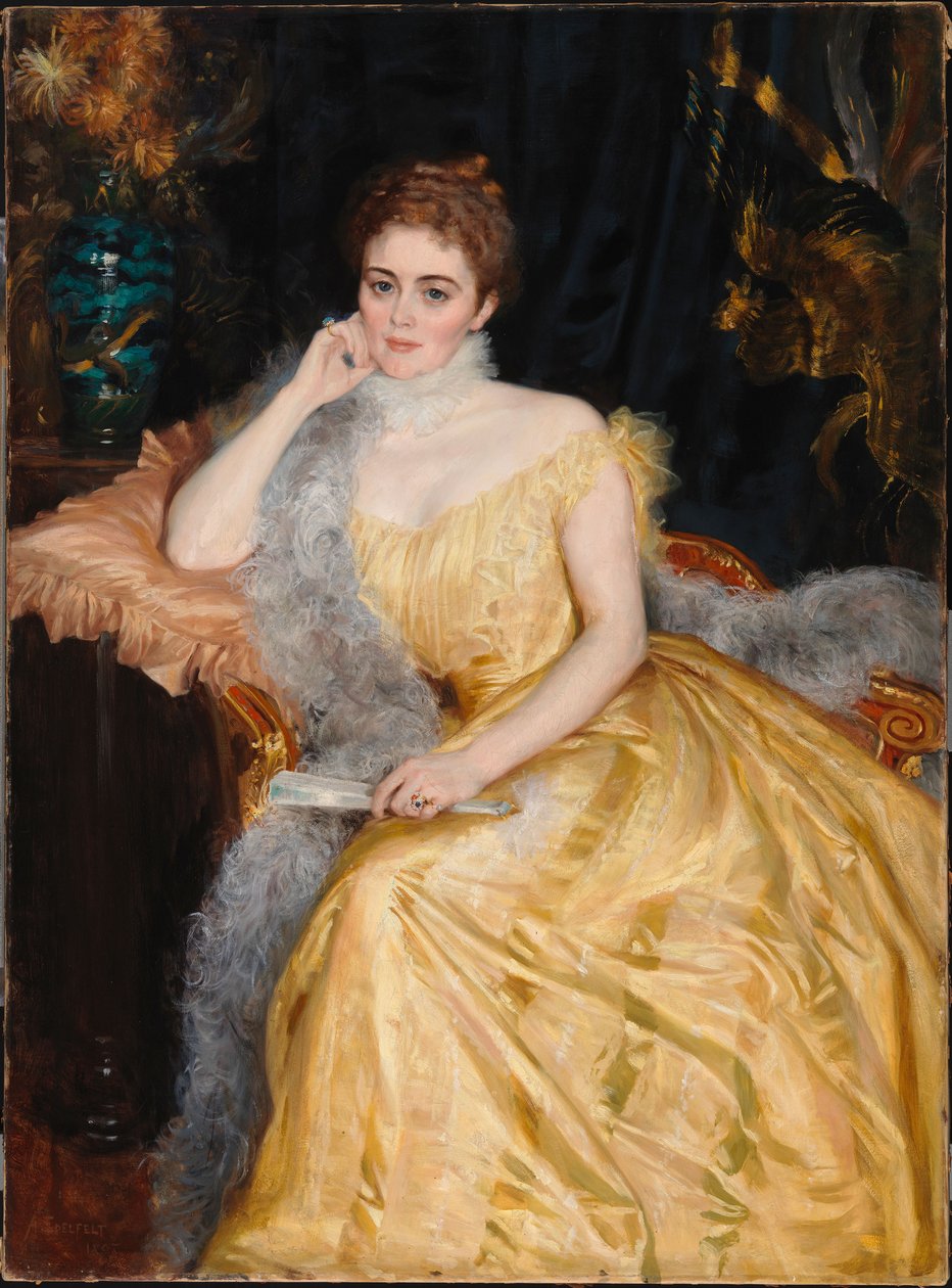 Portrait of Mrs. Alice von Haartman by Albert Edelfelt