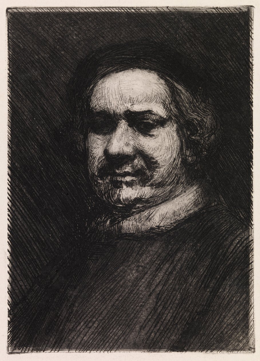 Portrait of Rembrandt, Copy After Rembrandt by Albert Edelfelt
