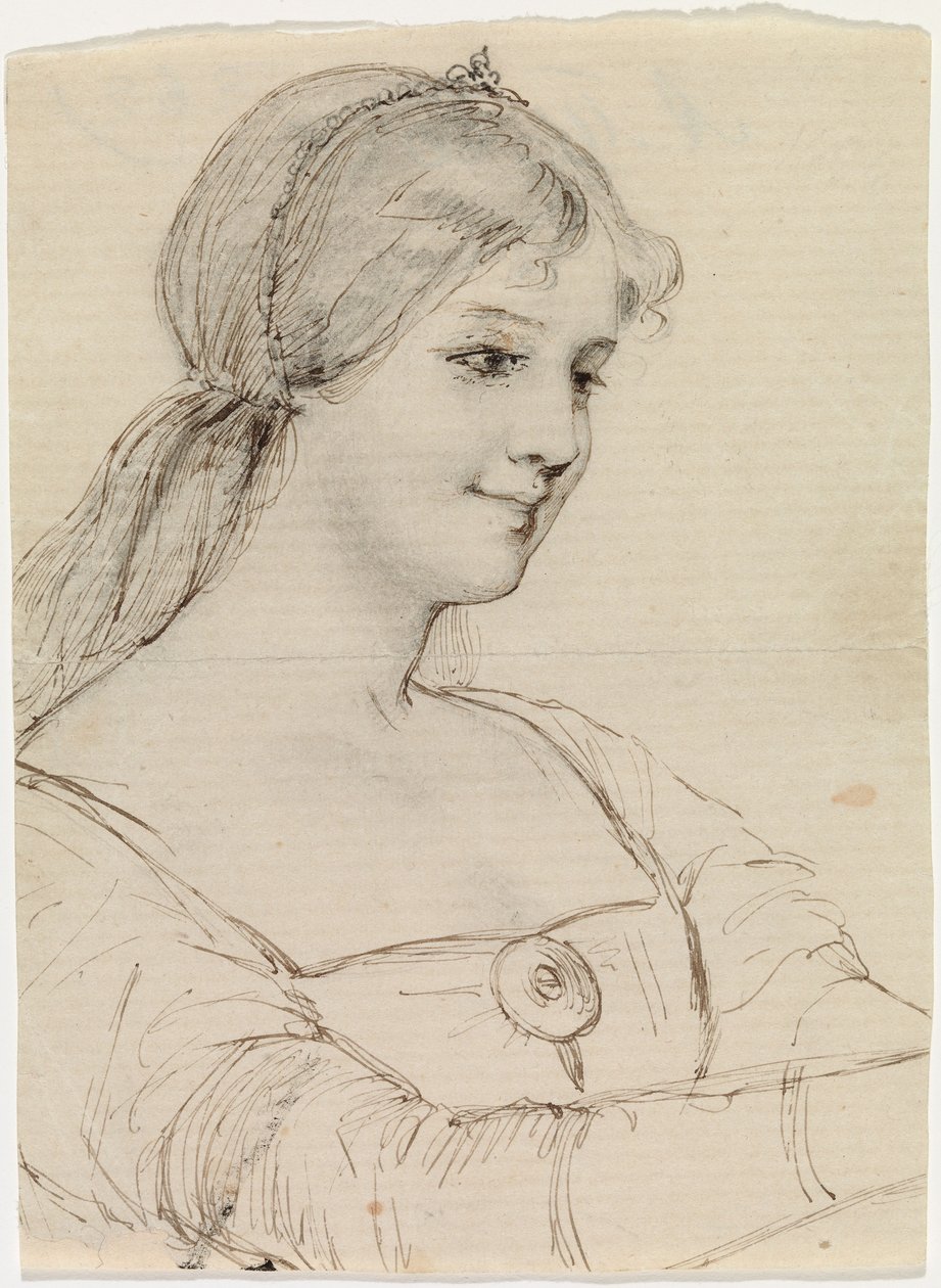 Queen Bianca, Sketch by Albert Edelfelt