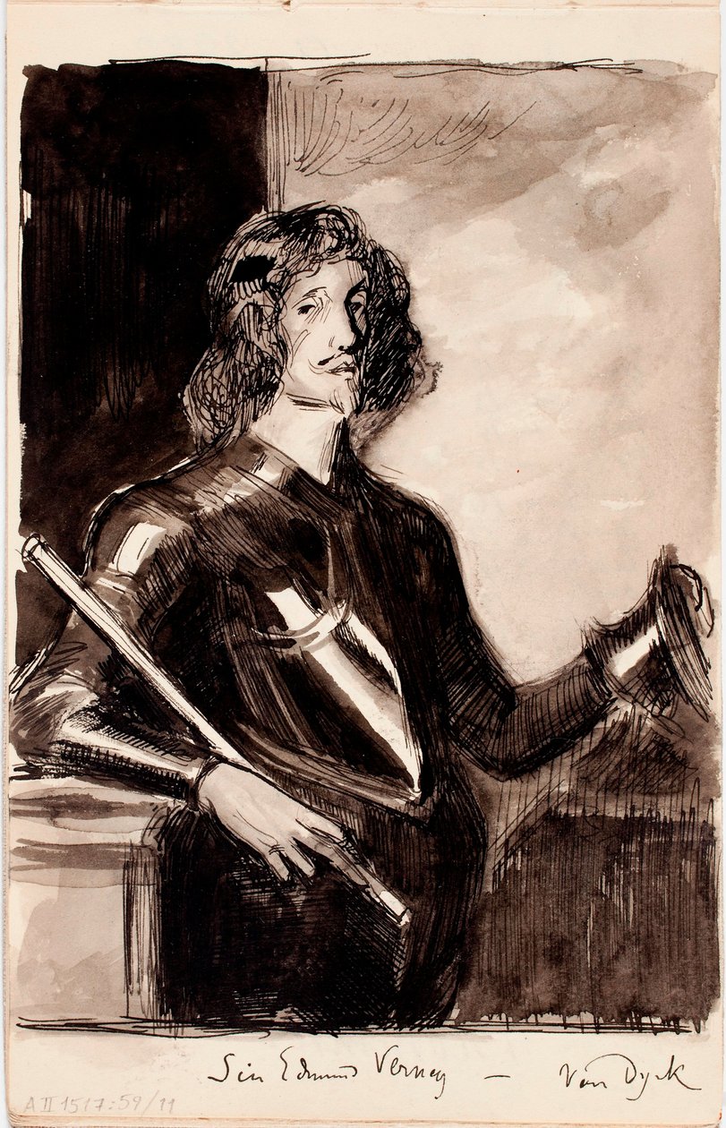 Sir Edmund Verney, Copy after Anthony van Dyck by Albert Edelfelt