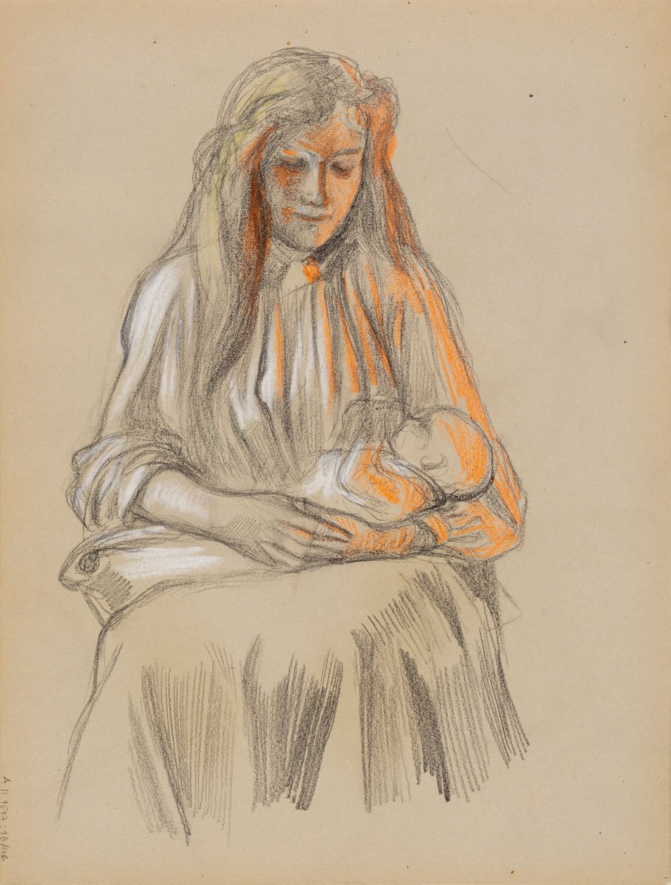 Mother and Child by Albert Edelfelt