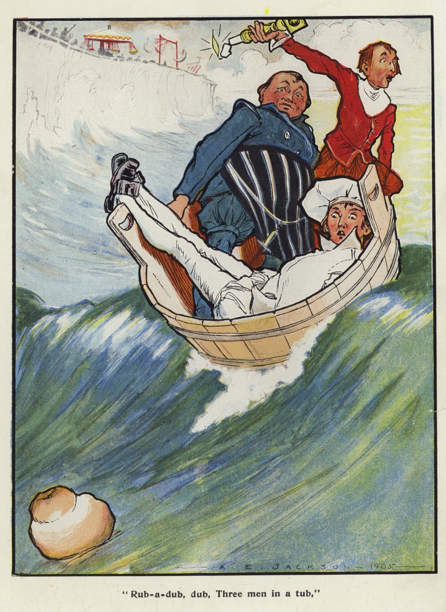 Rub-a-dub, Dub, Three Men in a Tub by Albert Edward Jackson