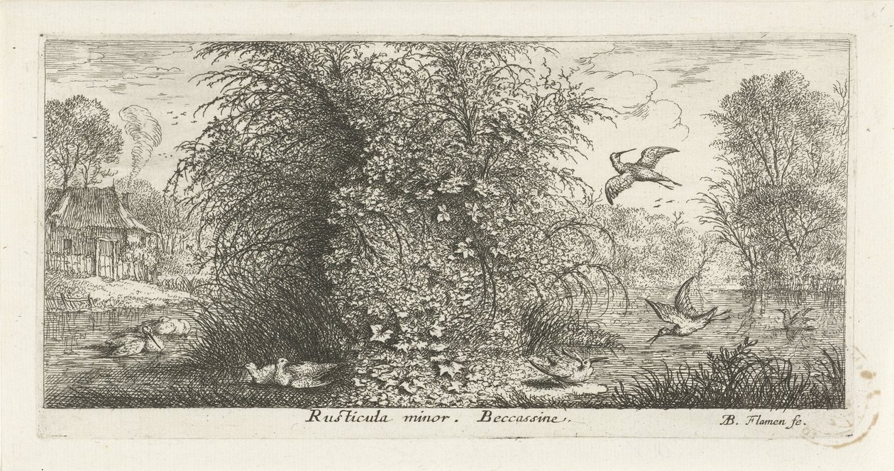 Landscape with Snipe by Albert Flamen