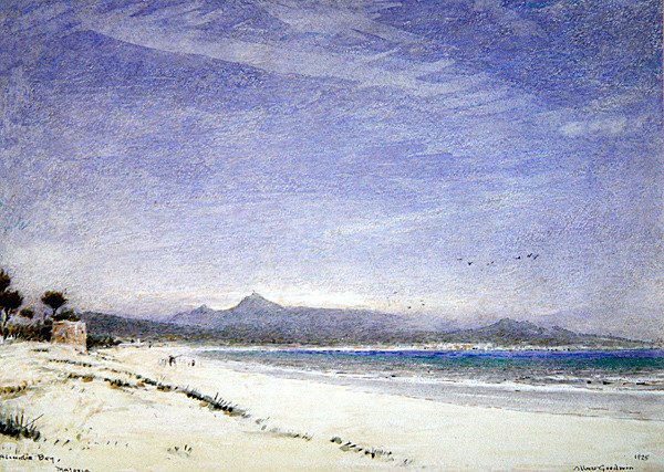 Alcudia Bay, Majorca by Albert Goodwin