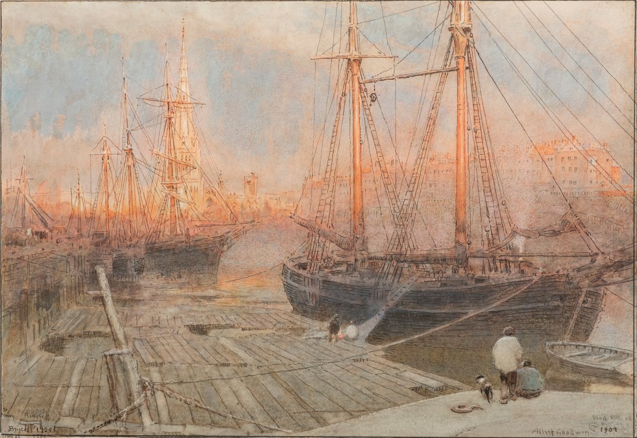 St Mary Redcliffe, Bristol by Albert Goodwin
