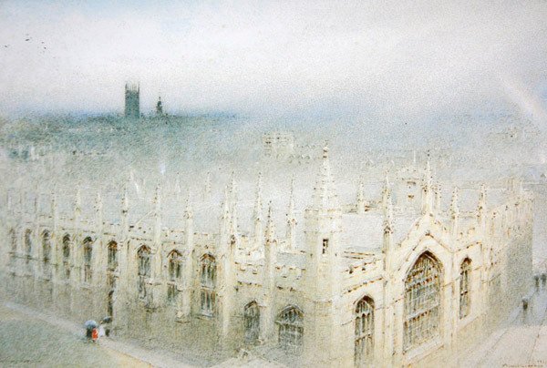 The Rain from Heaven, All Souls, Oxford by Albert Goodwin