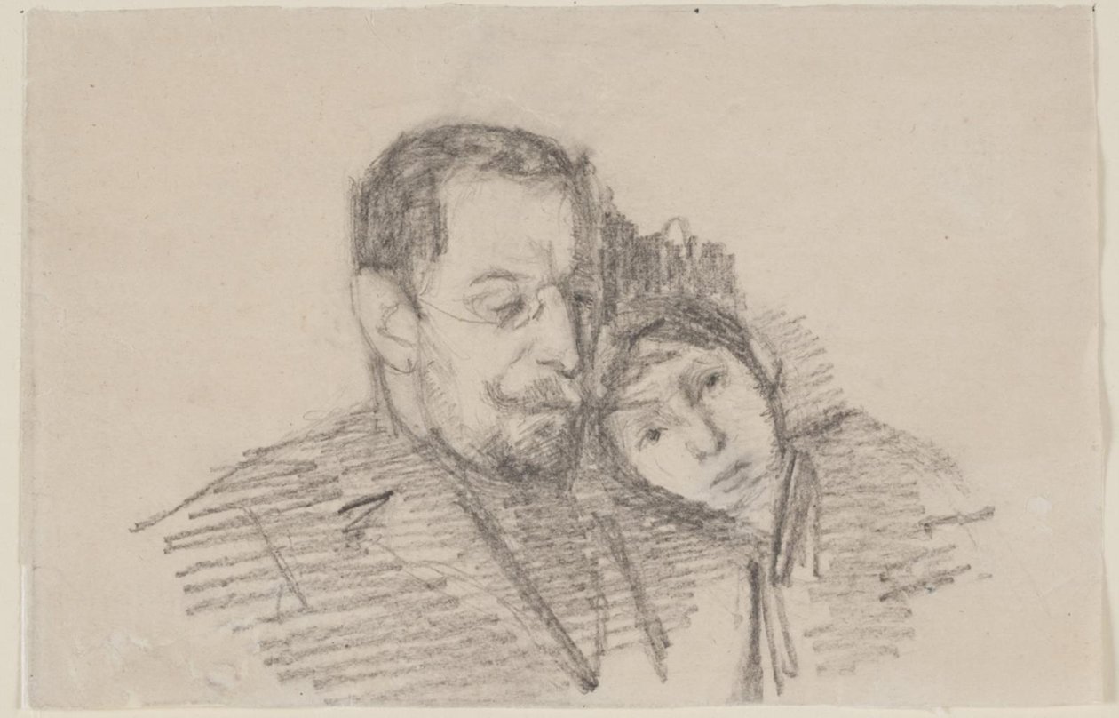 Portrait of Attorney Hartvigson and His Daughter by Albert Gottschalk
