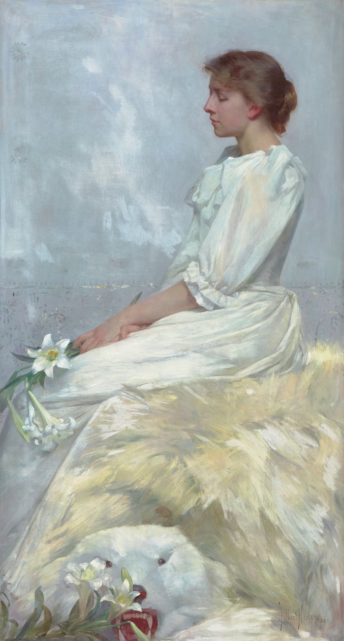 Portrait of Bessie (Miss Elizabeth Newton) by Albert Herter