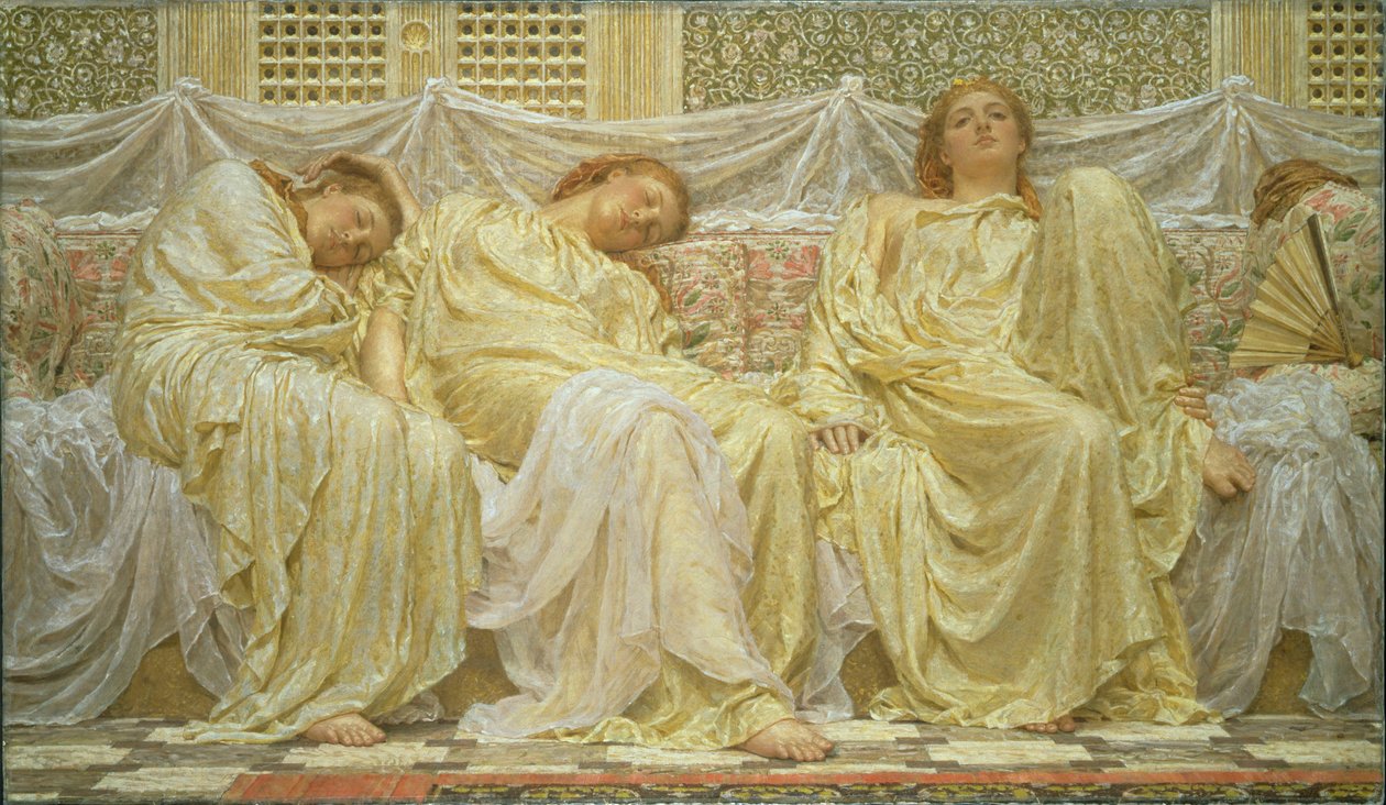 絵画 THE DREAMERS Dreamers by Albert Joseph Moore: Premium art reproduction