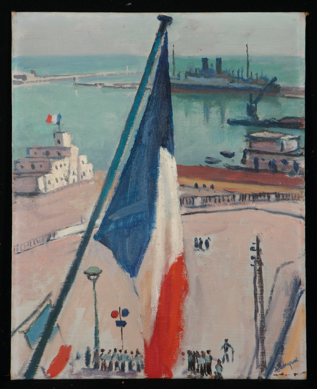Alger, the flags by Albert Marquet