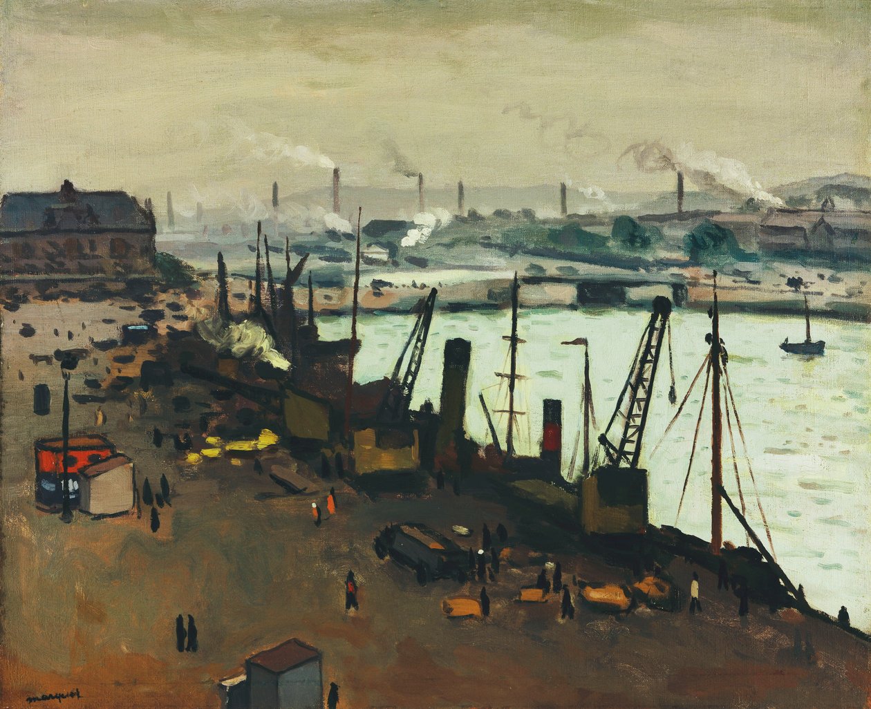 The Port of Boulogne-sur-Mer by Albert Marquet
