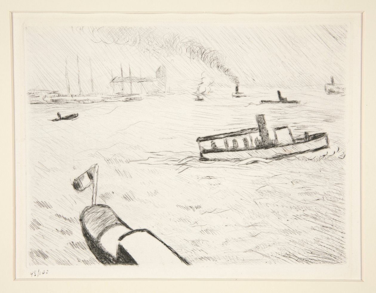 Tugboat in Hamburg by Albert Marquet