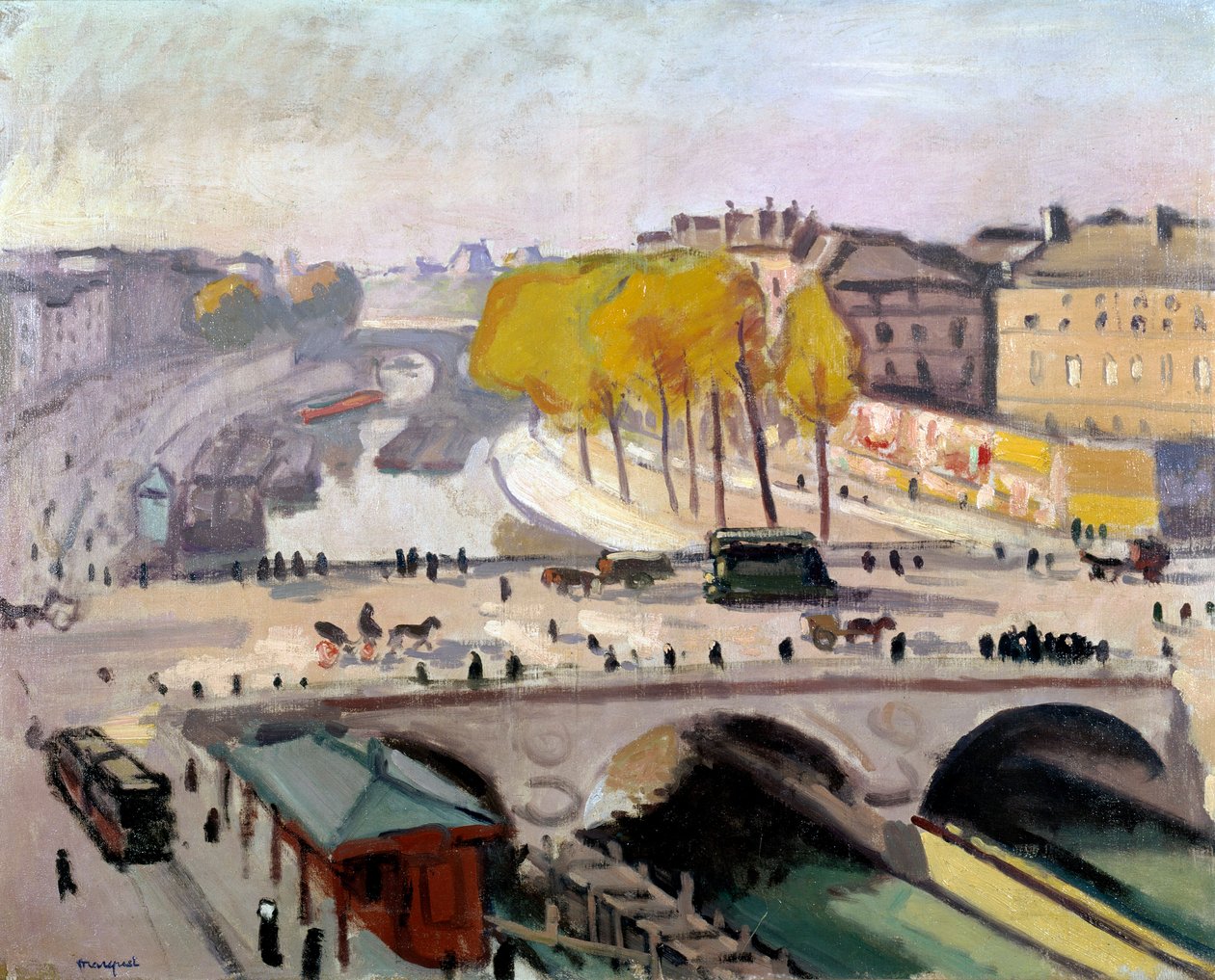 The Pont Saint Michel and the Quai des Grands Augustins in Paris by Albert Marquet