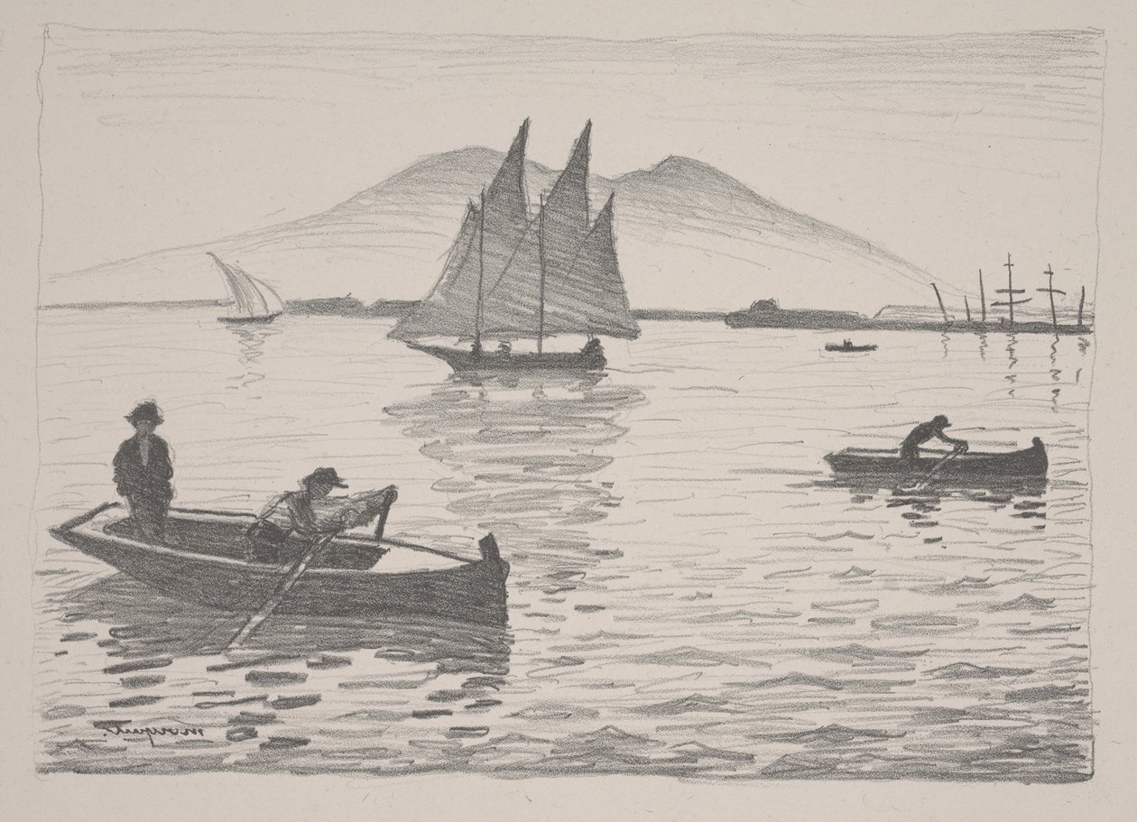 The Port of Naples by Albert Marquet