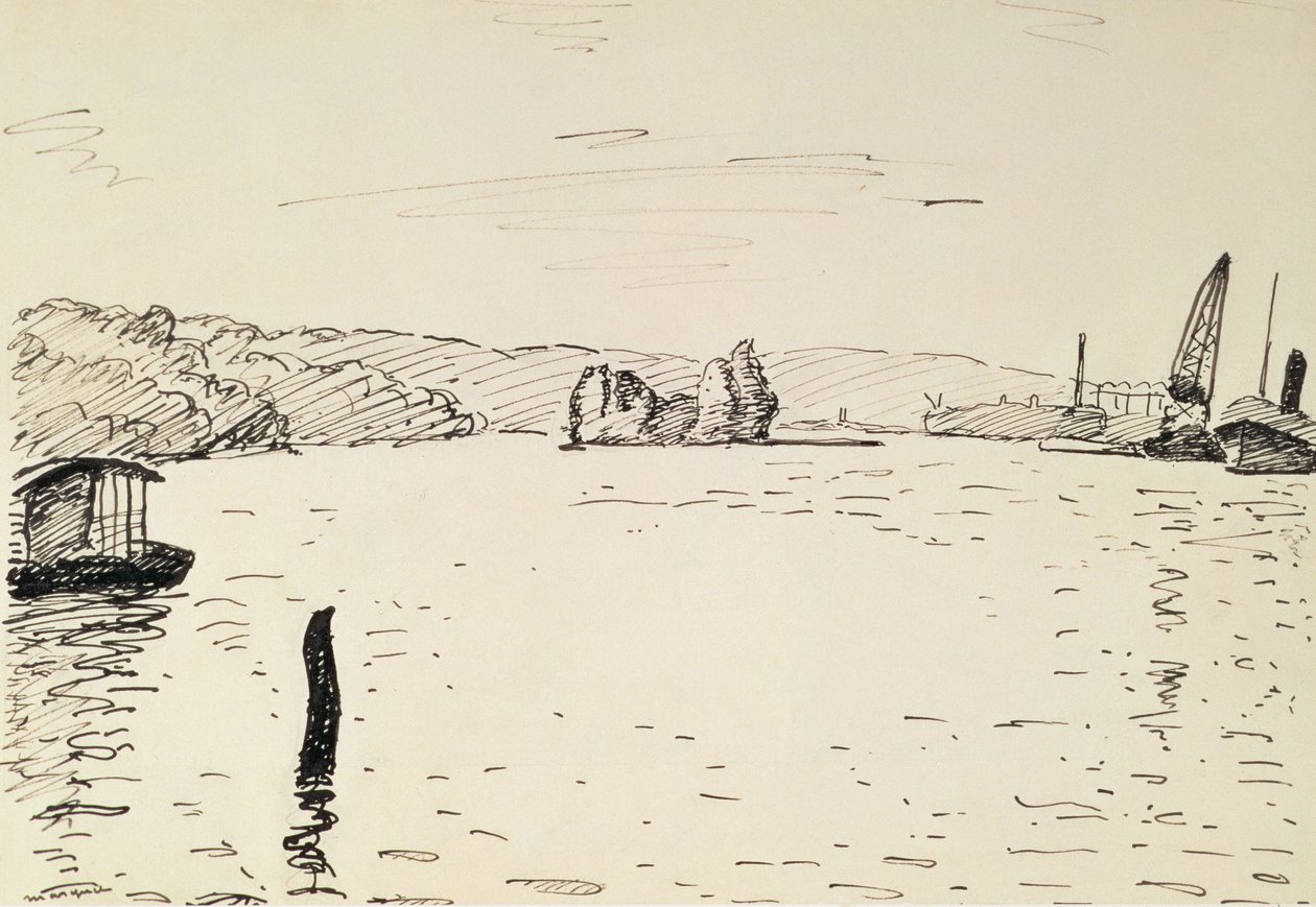 View in the Environs of Rouen by Albert Marquet