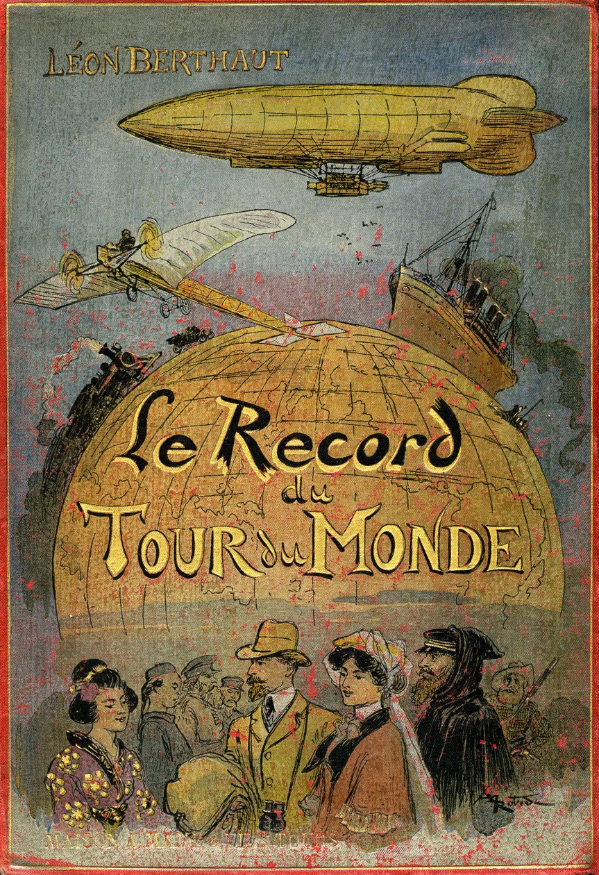 Cover illustrated by Albert Robida of Leon Berthault