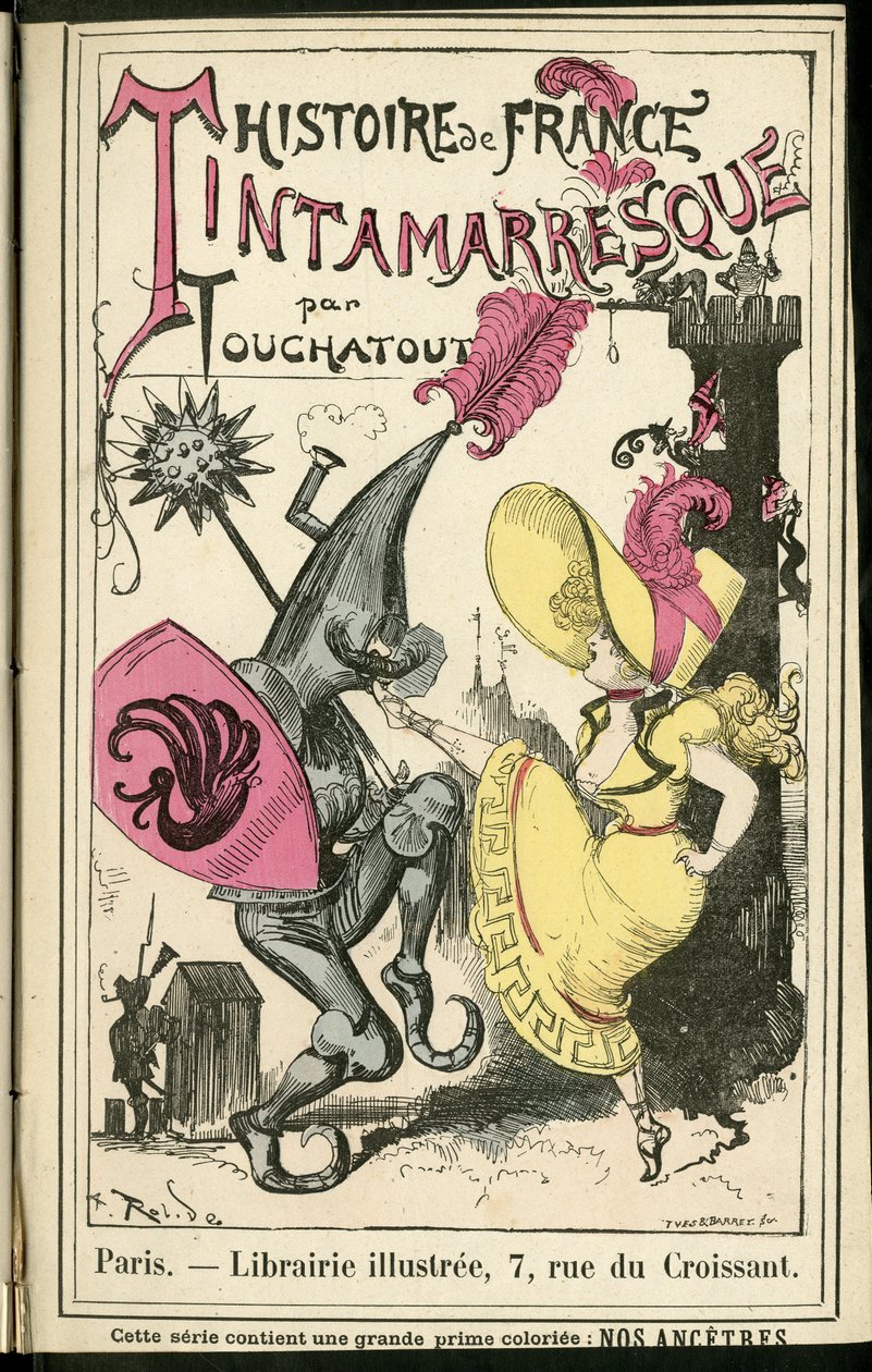 Illustration by Albert Robida in Histoire de France Tintamarresque by Albert Robida