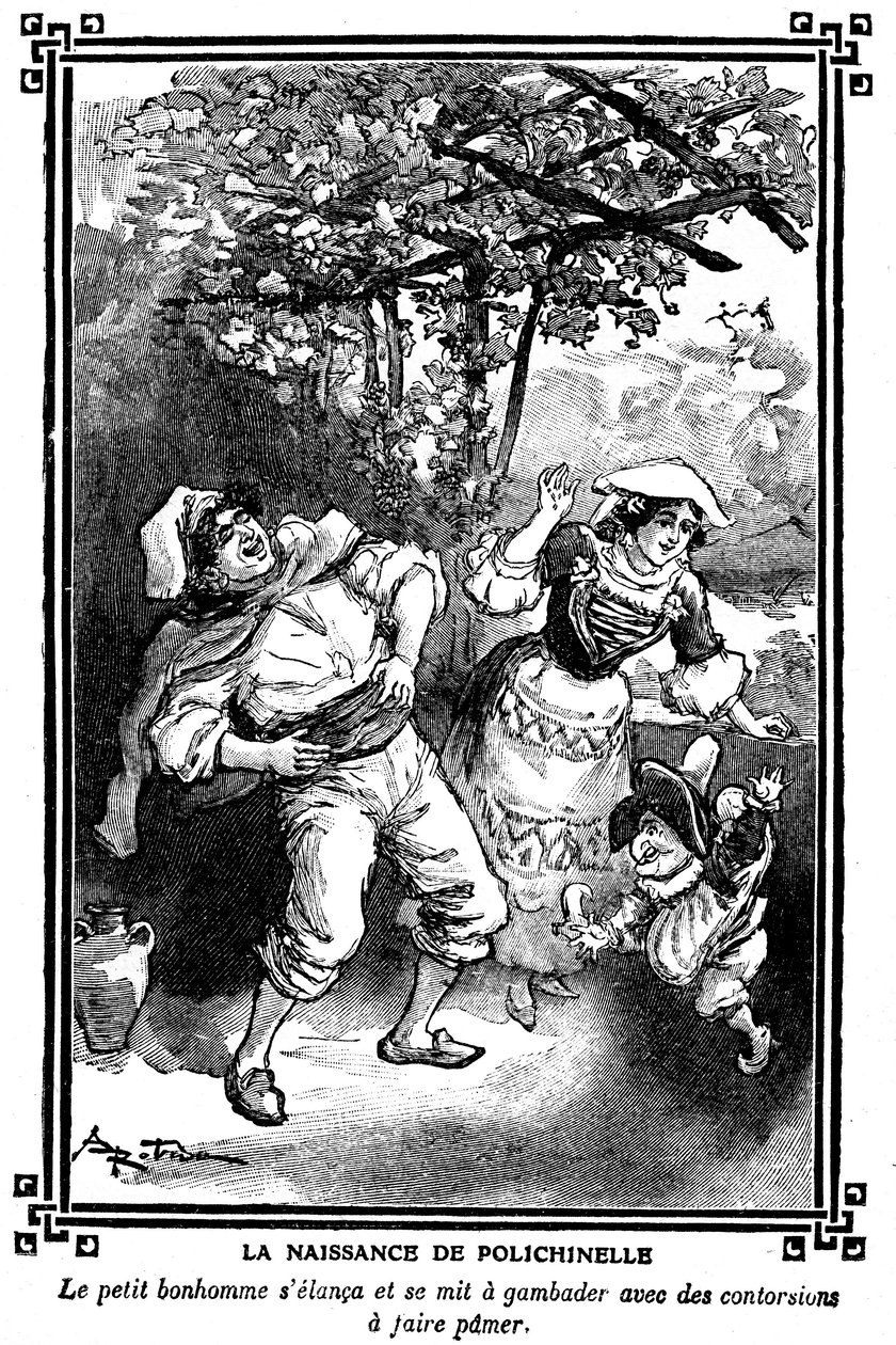 The birth of Polichinelle by Albert Robida