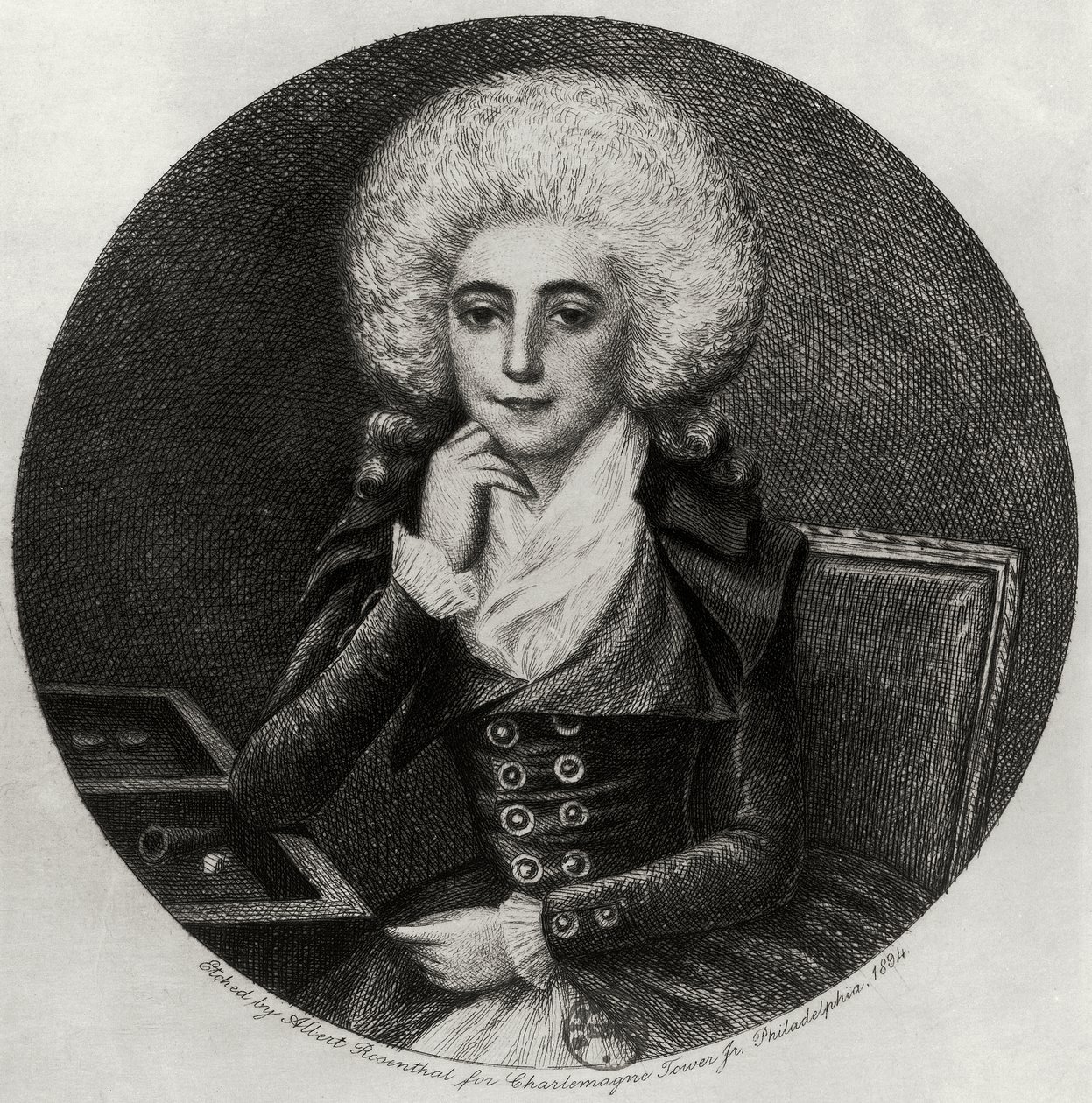 Portrait of Marie-Madeleine Pioche de La Vergne by Albert Rosenthal