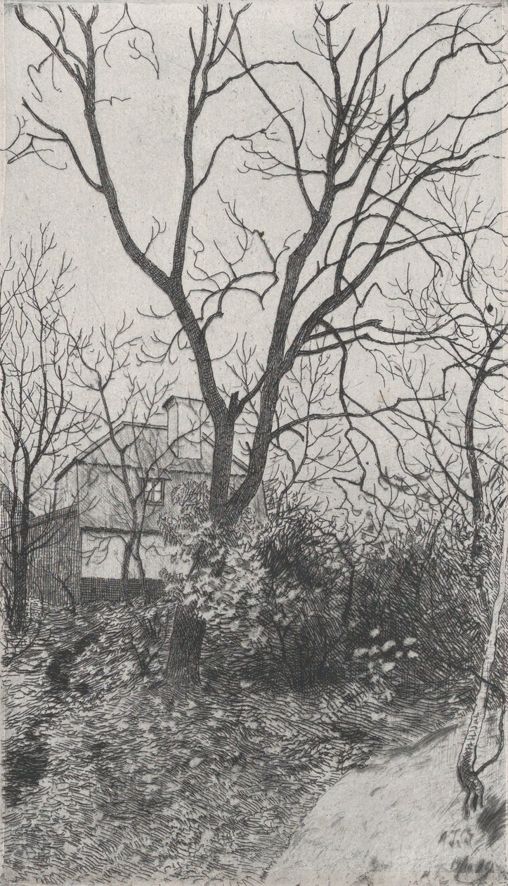 Autumn, from the portfolio of the Swedish Fine Art Print Society, 1889 by Albert Theodor Gellerstedt