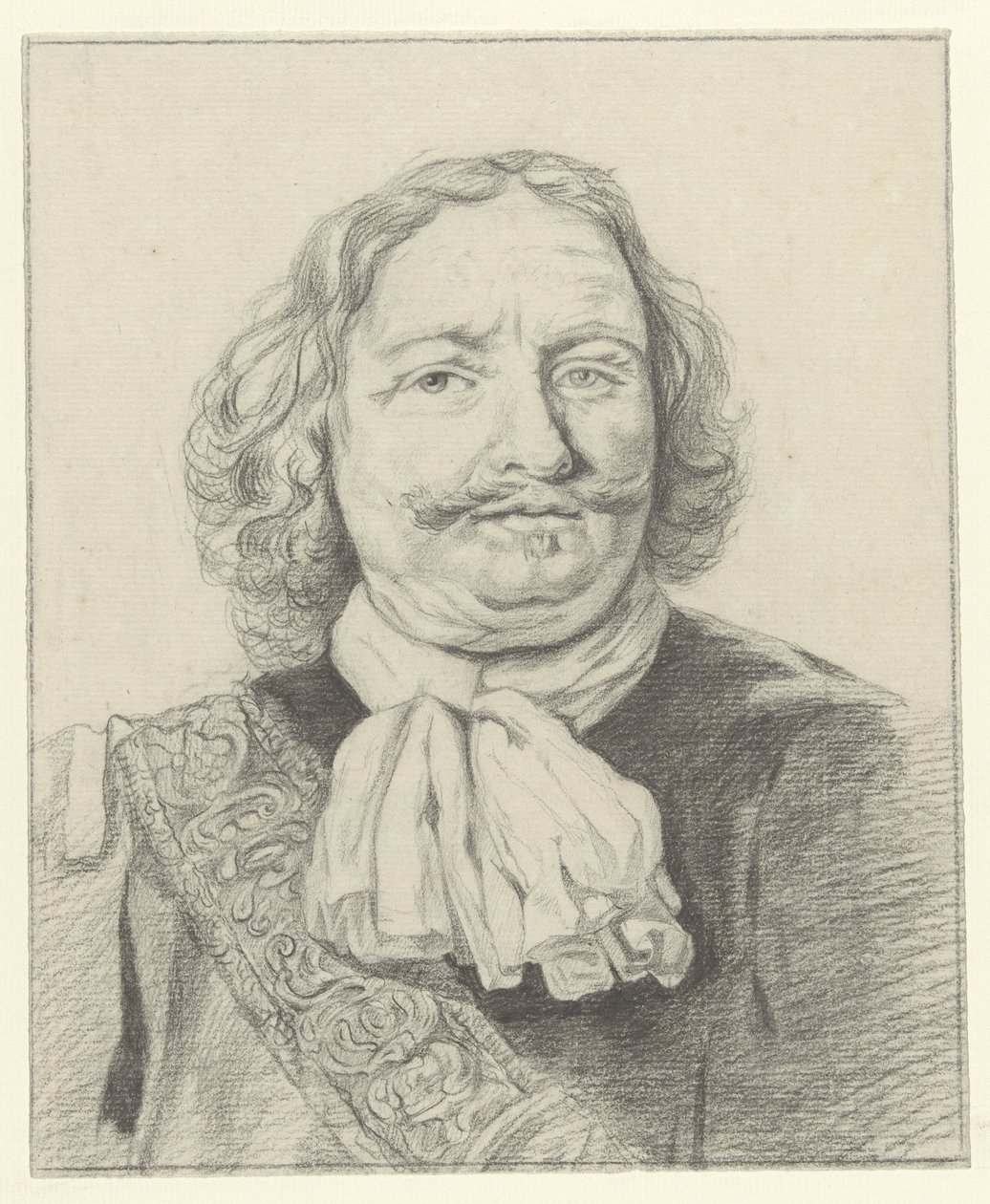 Portrait of Egbert Meussen Kortenaer by Albertus Brondgeest