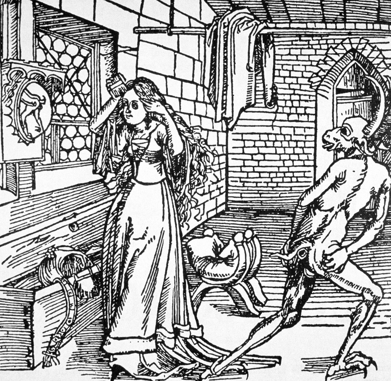 The Devil and the Coquette, Copy of an Illustration from 