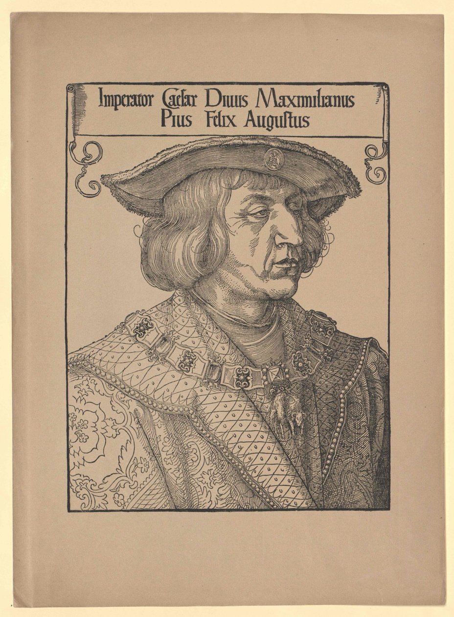 Holy Roman Emperor Maximilian I by Albrecht (after) Durer or Duerer
