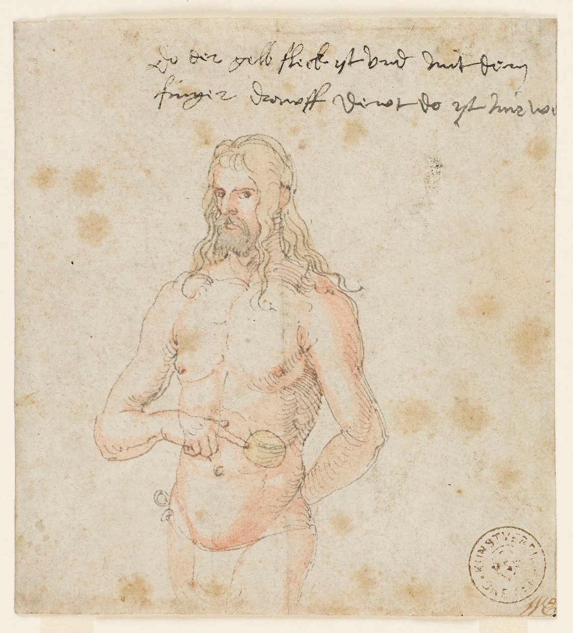 Self-portrait, sick, c.1506-07 by Albrecht (attr. to) Durer or Duerer