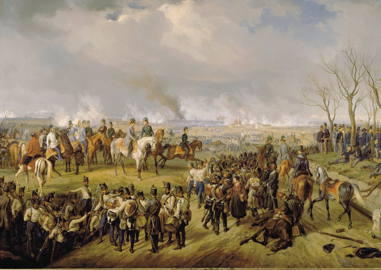 Fieldmarshal Radetzky during the battle of Novara by Albrecht Adam