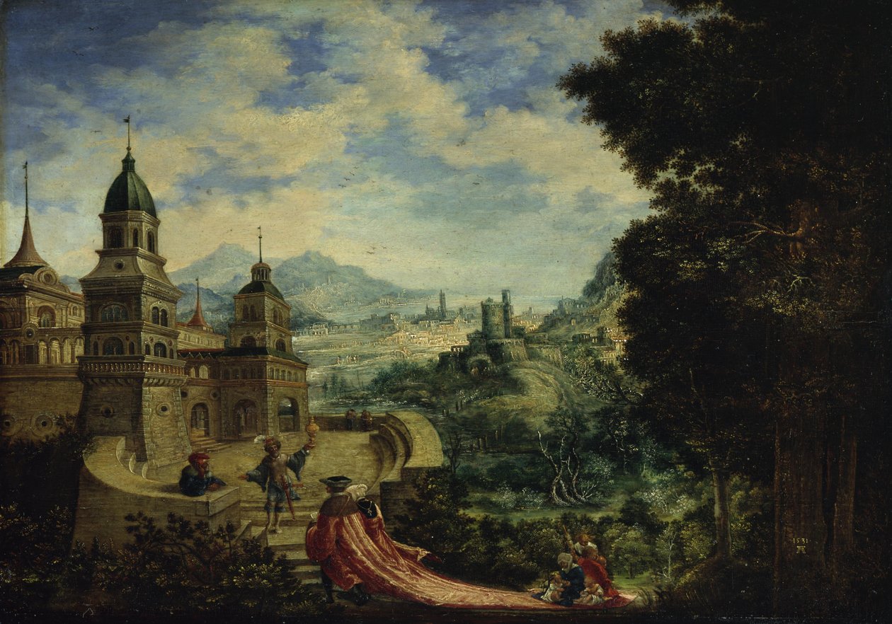 Allegory of Prosperity in the Wake of Princely Splendor by Albrecht Altdorfer