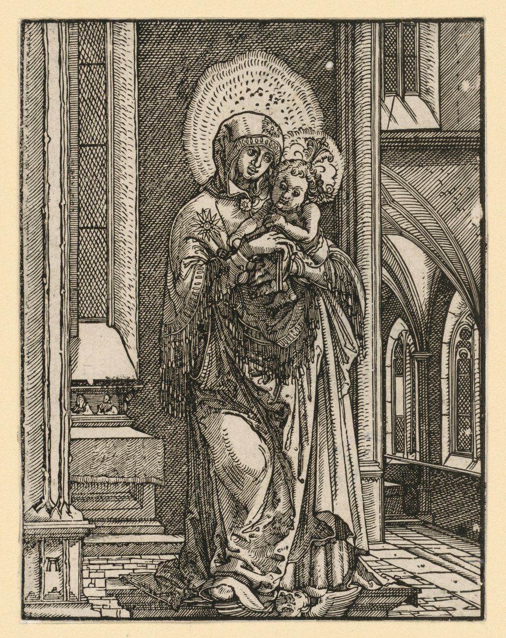 The „Beautiful Maria of Regensburg“ in the Church by Albrecht Altdorfer