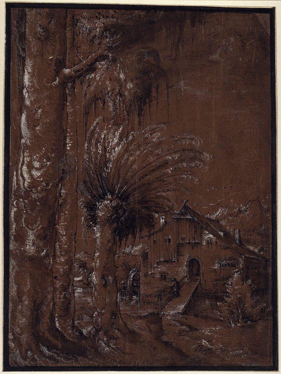 Landscape with Watermill by Albrecht Altdorfer