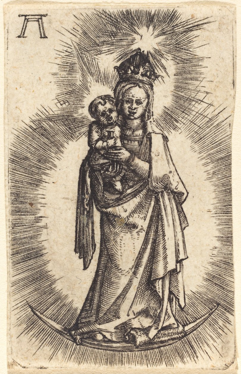 Madonna and Child Standing with a Crescent by Albrecht Altdorfer