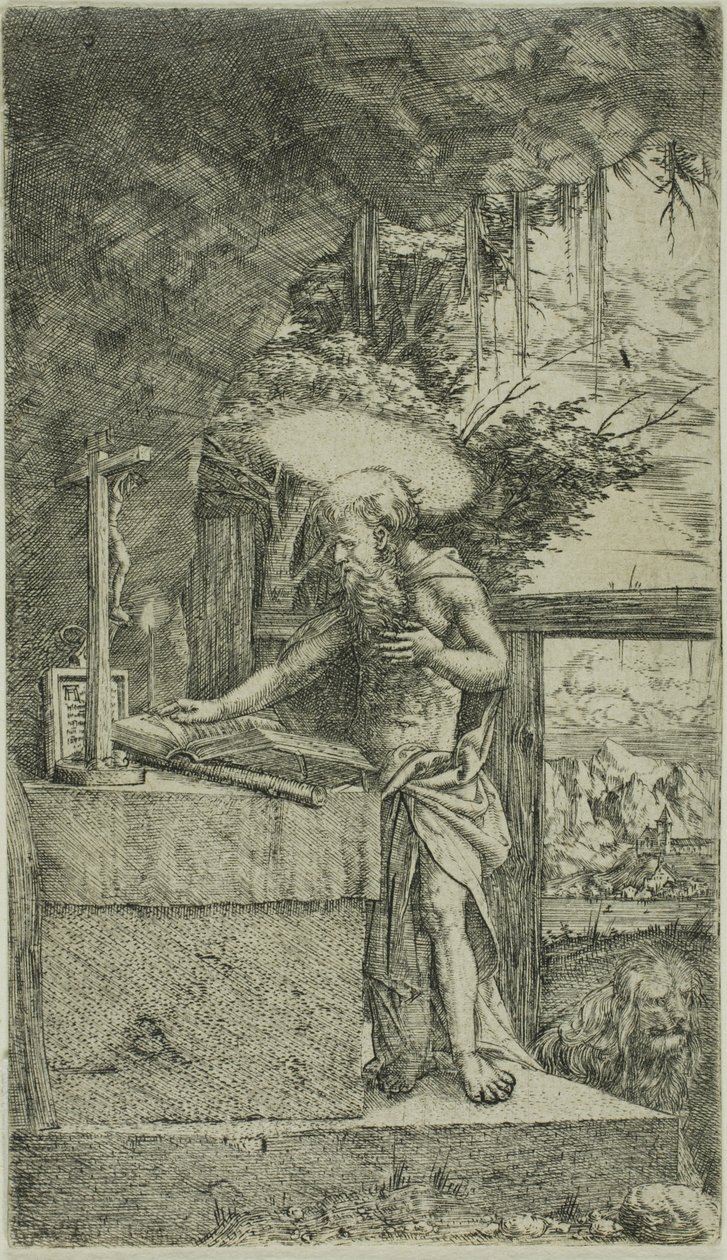 Saint Jerome Reading by Albrecht Altdorfer