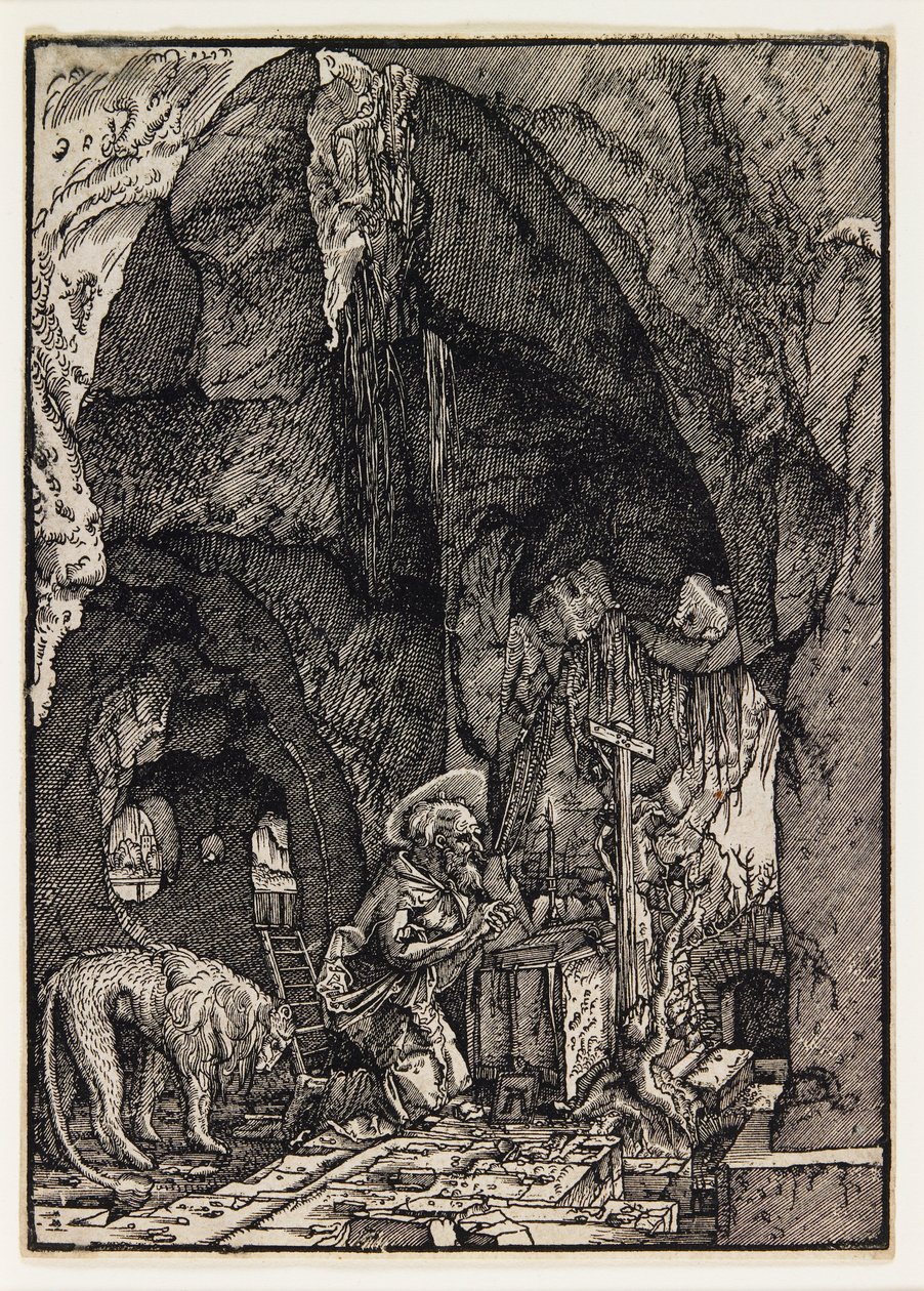 Saint Jerome in a Cave by Albrecht Altdorfer