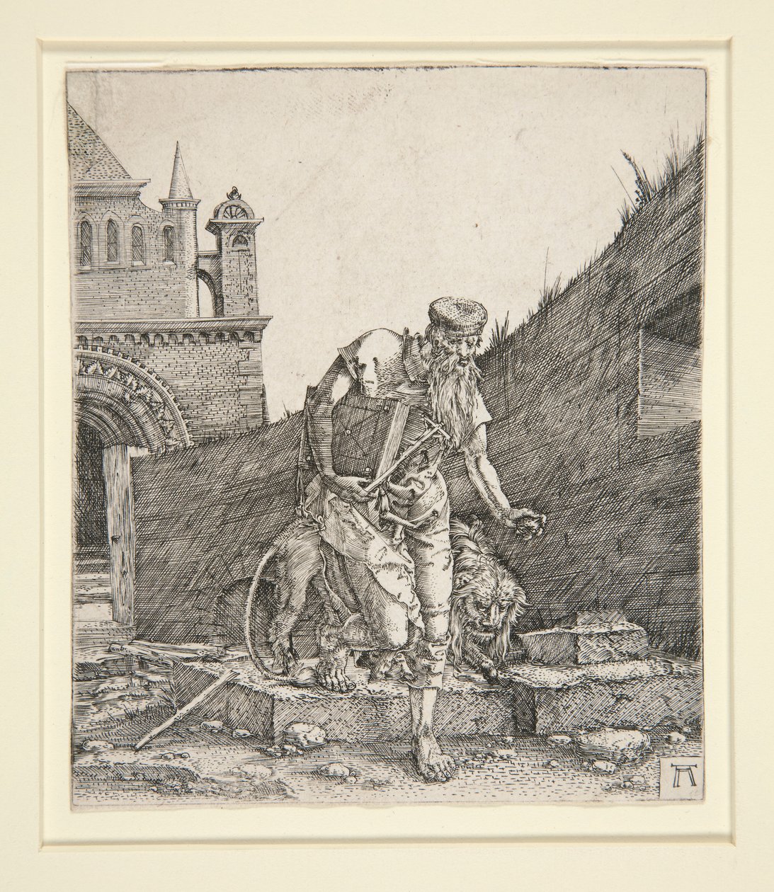 St. Jerome by a Wall by Albrecht Altdorfer