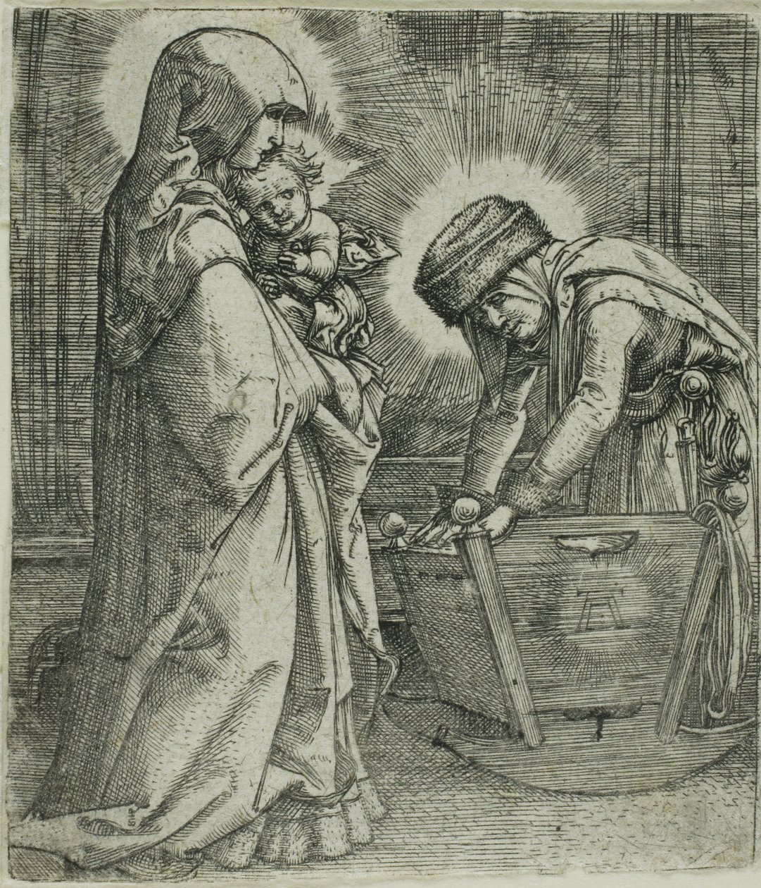 The Virgin and Child with Saint Anne at the Cradle by Albrecht Altdorfer