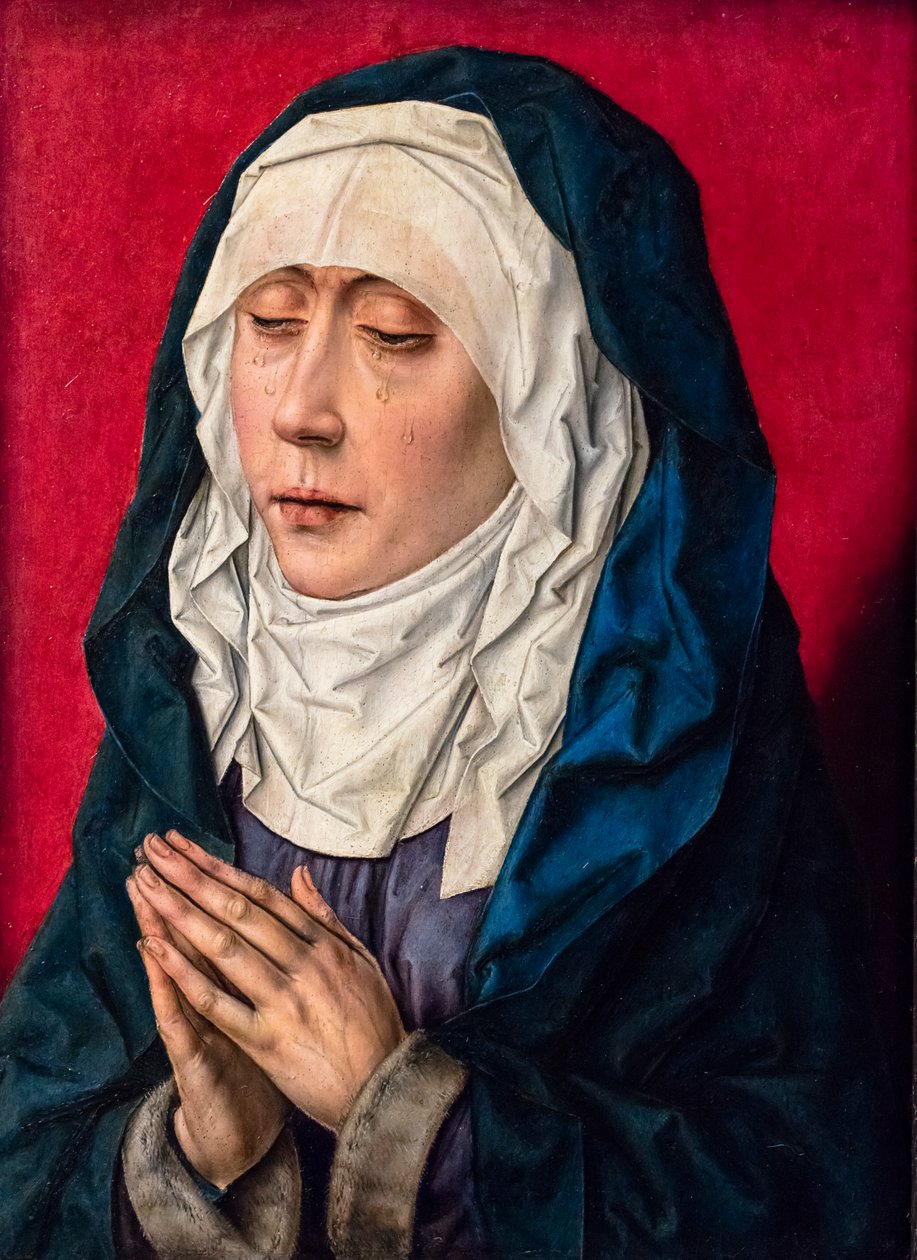 The Virgin Mary in Mourning Praying, ca. 1500 by Albrecht Bouts